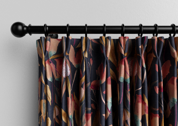 Belle Fuchsia, Indigo - Made to Measure Curtains - Image 10